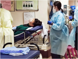 女子报称身体不适，送往广华医院治理。