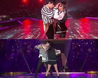 黃旼炫與天后BoA熱舞。（網圖）