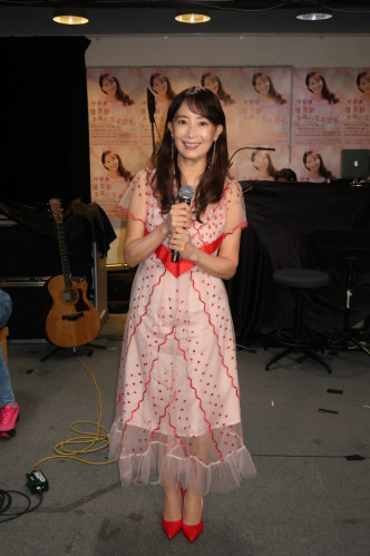 陳美齡忙於為演唱會綵排。