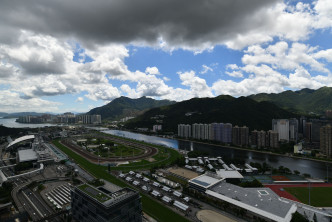 
单位外望沙田马场及城门河，眺望山市双景，景观开扬。