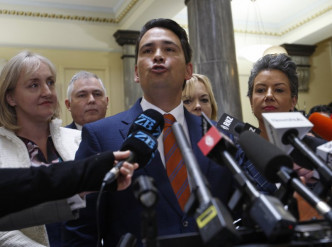 国家党领袖布里奇（Simon Bridges）否认涉及黑客攻击。AP图片