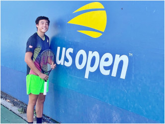 17岁黄泽林与拍档出战美网公开赛青少年组男双决赛，以2:1击败对手封王。Wong Chak Lam,Coleman黄泽林fb图片