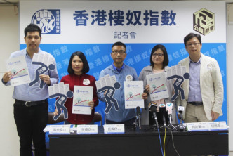 公屋联会公布首次「香港楼奴指数调查」结果。