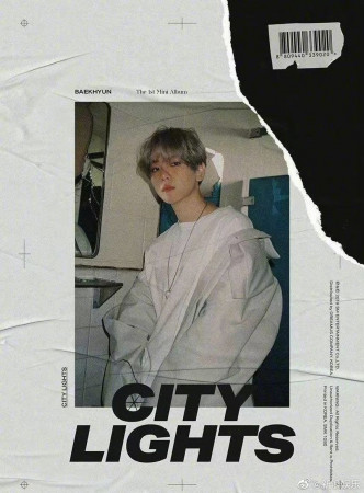 伯賢專輯《City Lights》封面。