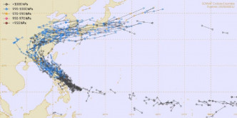 欧洲中期预报亦显示一个系统较大机会靠近广东沿岸。网上图片