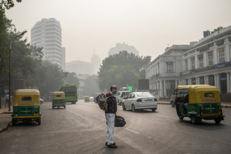 印度空氣污染極度嚴重。AP圖片