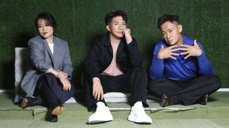 (左起)邵美君、湯駿業及梁祖堯演出的音樂劇《回憶的香港》將於10月6日至10日再度上演。