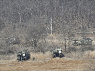 美国现时在南韩派驻二万八千名军人。AP资料图片