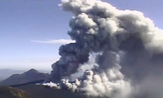 日本鹿儿岛火山爆发。网上图片