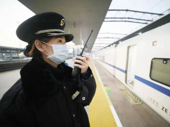 李媛是車站職工公認的「微笑招牌」。中國鐵路抖音相片