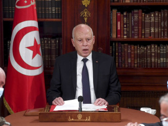 北非國家突尼斯政局動盪加劇，總統賽義德。AP相片