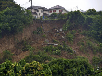 熱海市伊豆山地區因暴雨引發大規模泥石流。AP