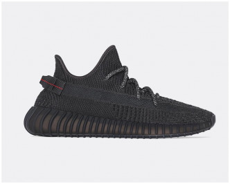 Adidas上周五全球同步開售限量版波鞋「Yeezy Boost 350 V2 Black」。網圖