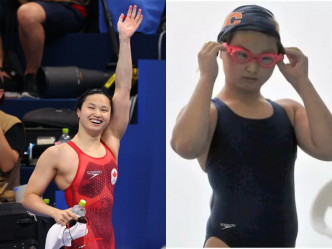 女子100米蝶泳冠军麦妮尔为华裔，一岁时被加拿大夫妇收养。路透社图片