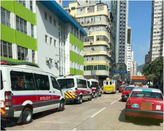 現場為山東街與洗衣街交界。香港突發事故報料區網民Man Ho‎圖片