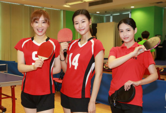 红队（左起）季苹苹、刘嘉琪、梁雯蔚