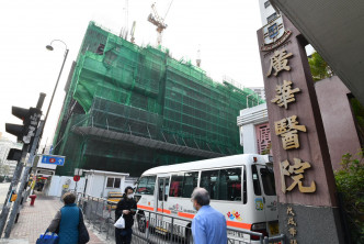 广华医院重建工程地盘由24日起先后有5人染疫。