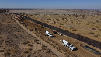 美墨邊境圍牆。AP圖片