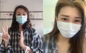 Apple姐與旗下歌手施匡翹至今沒病徵，驗出病毒量也很少，有望早日出院。