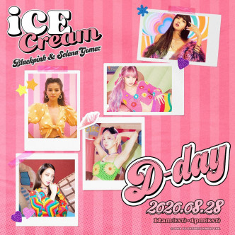 BLACKPINK 8月和Selena Gomez合作《Ice Cream》。