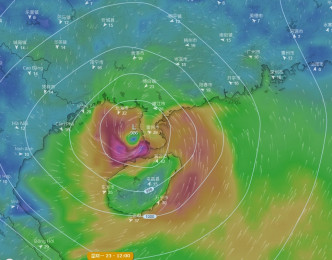 欧洲中期预报预测低压区会增强趋向广西。