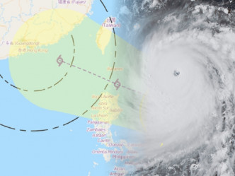 超强台风「山竹」将会进入香港300公里范围