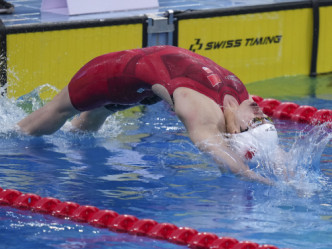 傅園慧晉級今屆全運會100米背泳準決賽。 （新華社）
