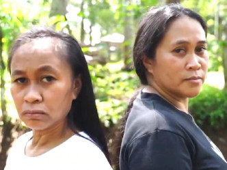 16岁的菲律宾少女（左）看起来较她母亲还要年老。 （网上图片）