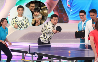 陳展鵬打乒乓球有板有眼。