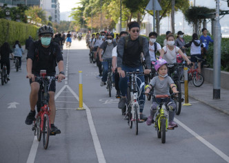 大埔出現單車人潮