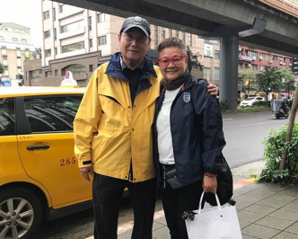 汪曼玲與呂奇在台灣敘舊。fb
