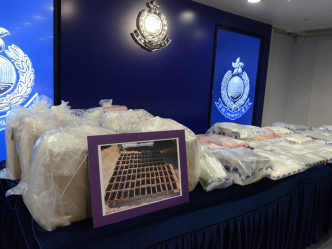 警方搜获93.3公斤毒品，市值6300万港元。