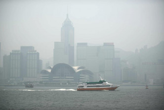 環保署的空氣質素健康指數達到「嚴重」水平。資料圖片