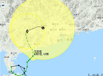 天文台預測路徑