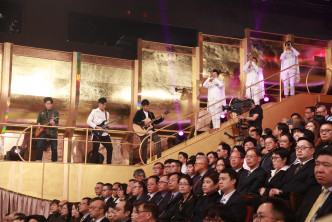 《珍惜香港 发放娱乐 TVB 52年》录影时，观众有TVB高层及同事等。