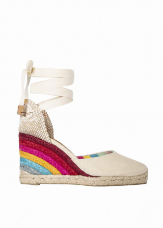 Paul Smith x Castaner鞋跟飾以彩色裝飾，吸睛搶眼/$1,790。