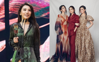 Hebe首奪最佳華語女歌手獎，兩位好姊妹比她更激動。