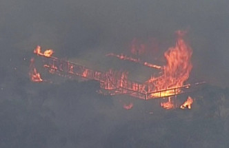澳洲山林大火持续恶化。AP