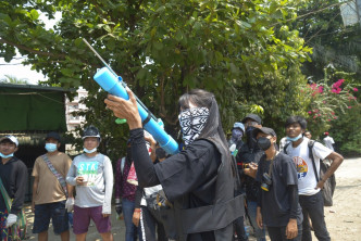 緬甸全國爆發大規模示威。AP圖片