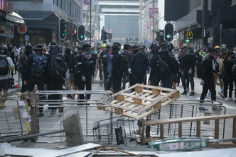 九龍昨日爆發激烈衝突。資料圖片