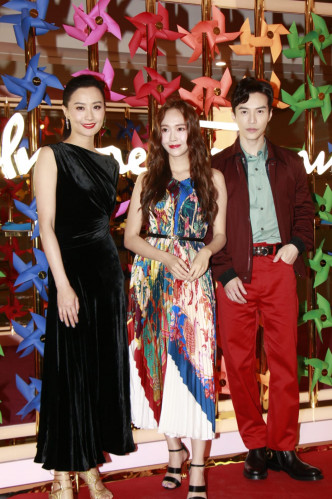 Jessica  Jung、新加坡藝人王冠逸及陳法拉等，出席名店限定店開幕禮。