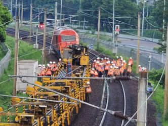 港鐵東鐵線工程車事故。