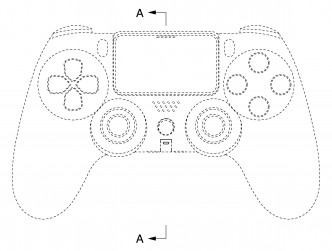 相信为PlayStation 5手掣的概念图。网图