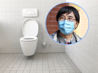 袁國勇指沖廁時加梘液可降低感染，進入廁所時最好先配戴口罩。unsplash圖片