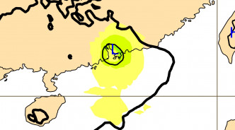 欧洲预报下周六有低压区进入南海。网上图片