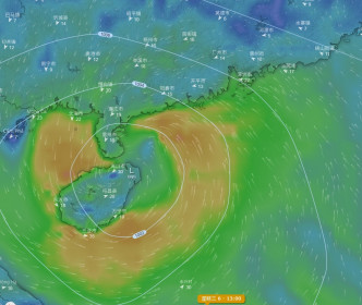 歐洲預報料風暴趨向海南島及雷州半島。網上圖片