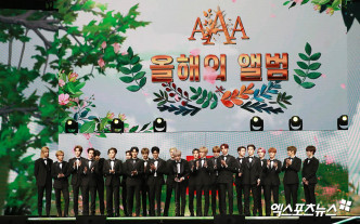 NCT去年晒冷以23位成员亮相颁奖礼。