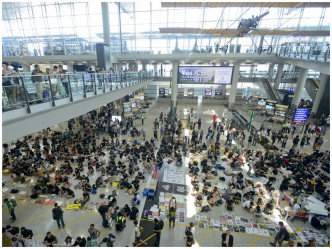 法院批准機場禁制令延期，禁止一切示威活動。資料圖片