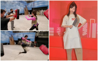 龚嘉欣在TVB新剧中有不少动作镜头。