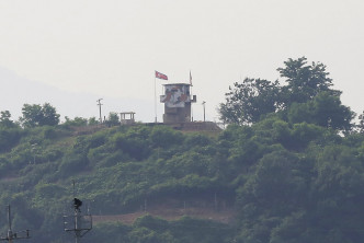 朝鲜的军事哨所。AP图